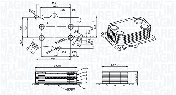 Oil Cooler, engine oil
